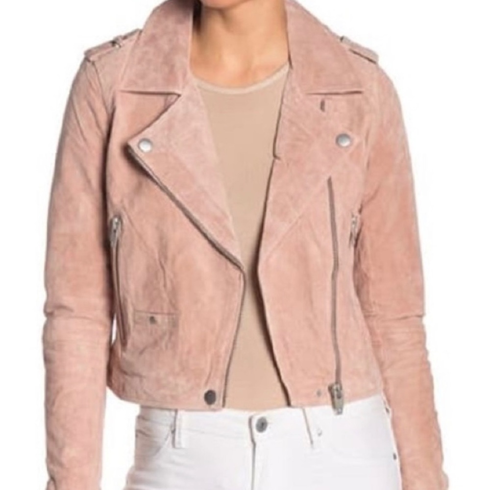SL8 Blanknyc Suede Leather Moto Jacket